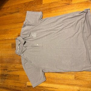 Travis Matthew Gray Polo Shirt First Tee Pasadena